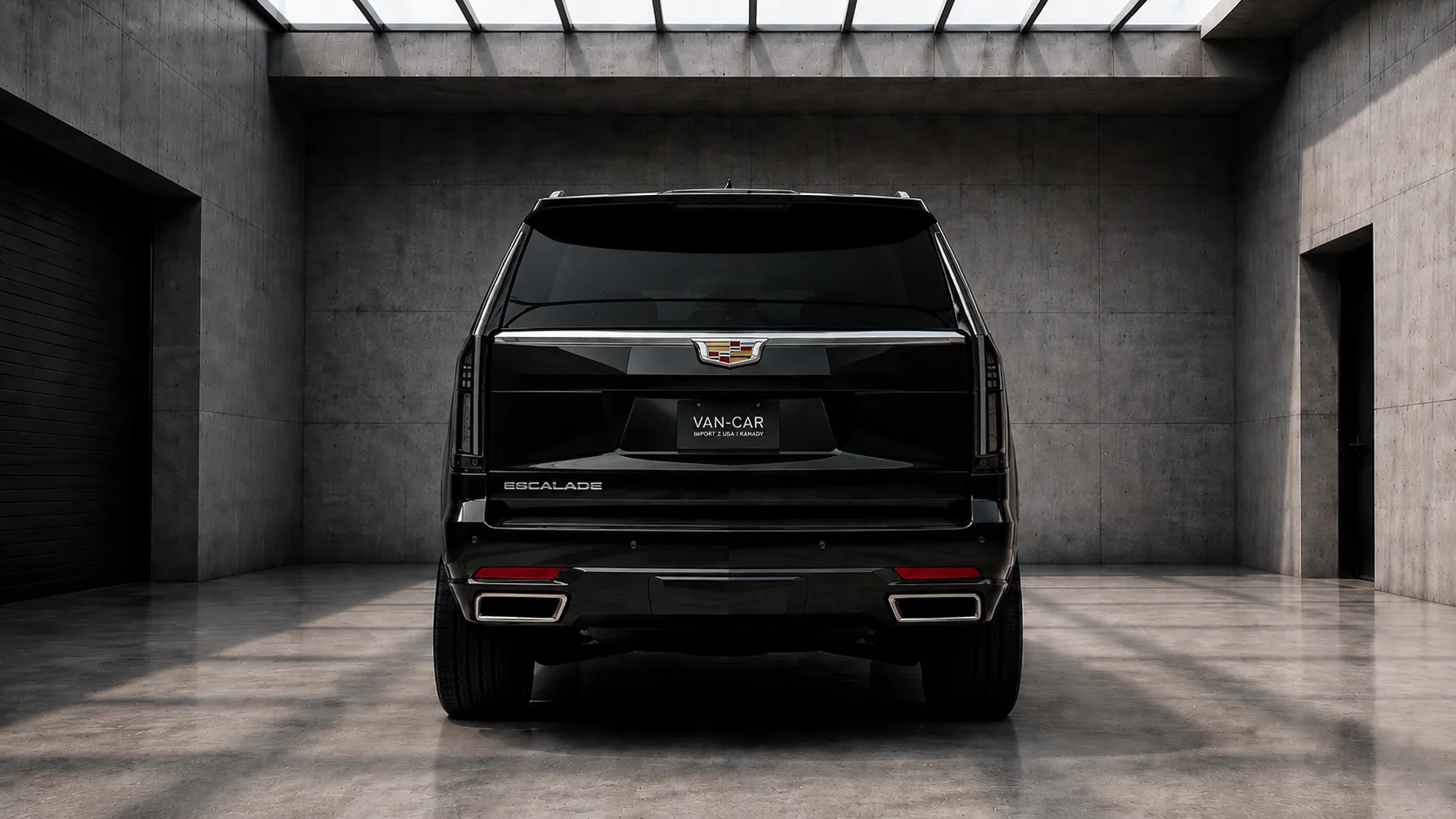 Cadillac Escalade — tylne lampy wyłączone