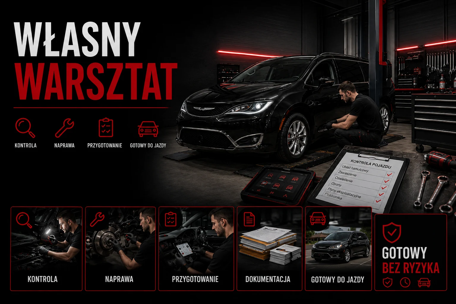 Własny warsztat VAN-CAR — kontrola, naprawy i adaptacja na życzenie