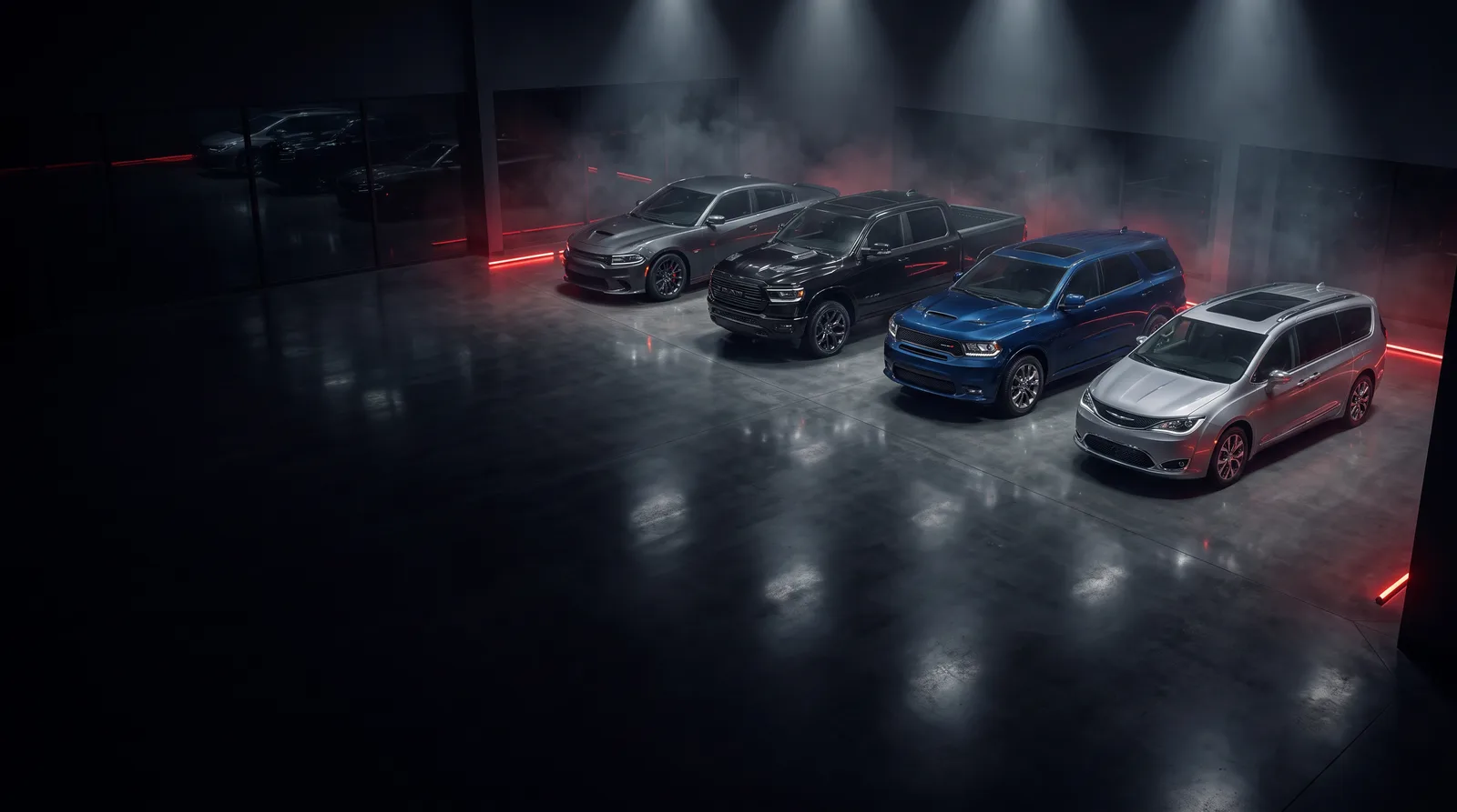Showroom aut z USA: minivany, SUV-y, pickupy i samochody performance