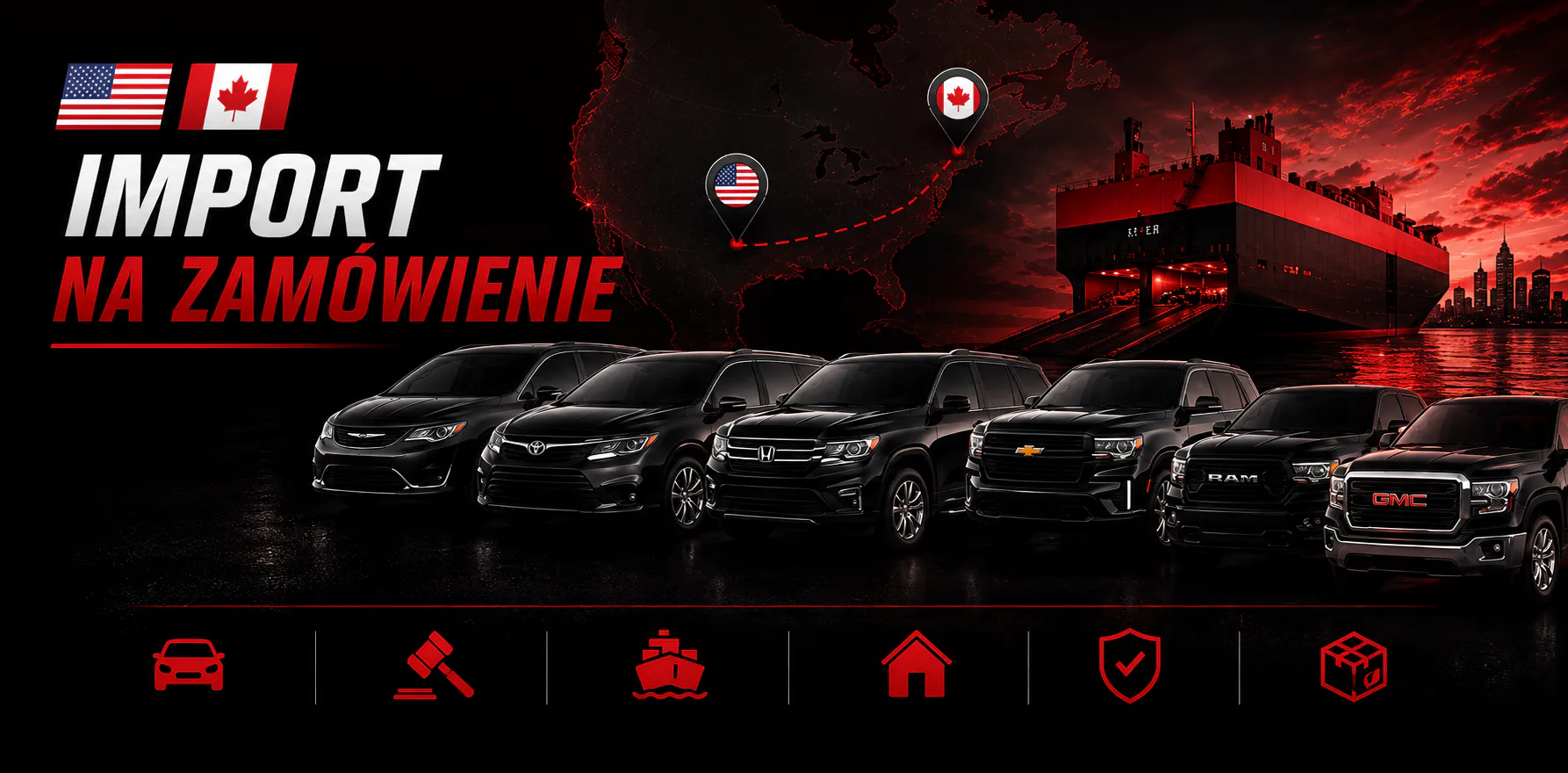 Import na zamówienie — flota aut z USA i Kanady sprowadzana przez VAN-CAR