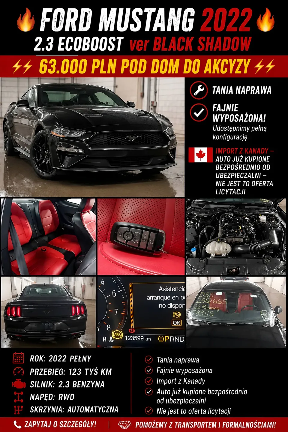 Ford Mustang Black Shadow 2022